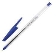 Ручка шариковая масляная STAFF "EVERYDAY" OBP-226, СИНЯЯ, корпус прозрачный, игольчатый узел 0,7 мм, линия письма 0,35 мм, 141705 (арт. 141705)