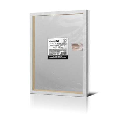 Холсты на подрамнике, набор 3 штуки, BRAUBERG ART BASIC, 30х40 см, 280 г/м2, хлопок, грунт, 192677 (арт. 192677)