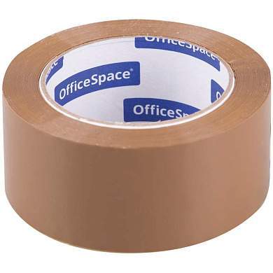 Клейкая лента упаковочная OfficeSpace, 48мм*100м, 45мкм, темная, ШК (арт. 255780)