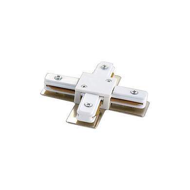 Volpe Соединитель для шинопроводов 1-фазный, Х-образный, белый UBX-Q121 K41 WHITE 1 POLYBAG (арт. 572357)