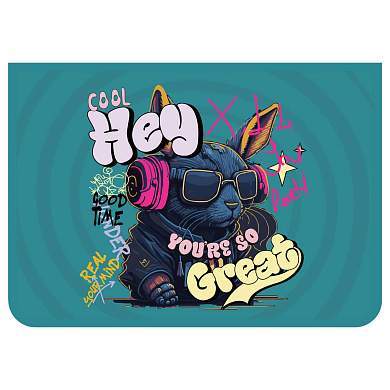 Папка для труда 2 отделения, А4, ArtSpace "Cool me", пластик, на молнии (арт. 365827)