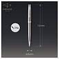 Ручка шариковая Parker "Sonnet Stainless Steel CT" черная, 1,0мм, поворот., подарочная упаковка (арт. 240063)