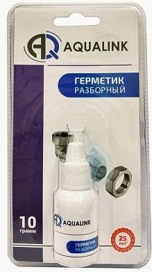 AQUALINK Анаэробный клей-герметик "Разборный", 10 г, блистер, 2930 (арт. 741919)