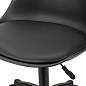 Кресло стул BRABIX "Eames MG-310 PL", пластик черный, экокожа черная, 532927 (арт. 532927)