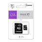 Карта памяти SmartBuy MicroSDHC 128GB UHS-II, Class 10, скорость чтения 95Мб/сек, для видеонаблюдения (с адаптером SD) (арт. 384279)