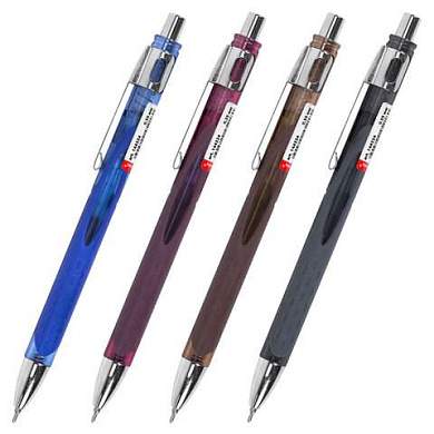 Ручка шариковая автоматическая с грипом BRAUBERG "STYLE RT", СИНЯЯ, игольчатый наконечник 0,7 мм, линия письма 0,35 мм, 144324 (арт. 144324)