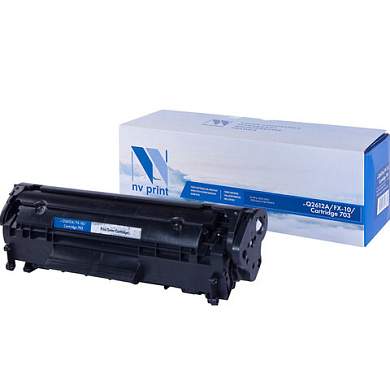 Картридж лазерный NV PRINT (NV-Q2612A/FX-10/703) для HP/CANON LaserJet/i-SENSYS, ресурс 2000 стр., NV-2612A/FX-10/ (арт. 362888)