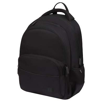 Рюкзак Berlingo U3 "Totally black" 41*29,5*13см, 2 отделения, 4 кармана, эргономичная спинка (арт. 368699)