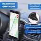 Держатель для телефона в авто на решетку вентиляции SONNEN, зажим до 85 мм, вращение 360°, 354922 (арт. 354922)