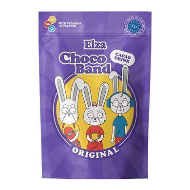 Какао-напиток растворимый ELZA "Choco Band" с витаминами и кальцием, 200 г (арт. 624759)