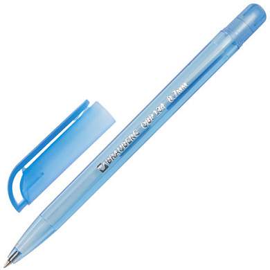 Ручка шариковая масляная BRAUBERG "Olive Pen Tone", СИНЯЯ, корпус тонированный, пишущий узел 0,7 мм, линия 0,35 мм, 142710 (арт. 142710)