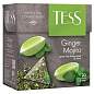 Чай TESS "Ginger Mojito" зеленый с ароматом мяты, цедрой лимона, имбирем, 20 пирамидок по 1,8 г, 0788-12 (арт. 621041)