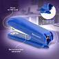 Степлер №10 BRAUBERG "SX-19", до 12 листов, с антистеплером, синий, 228588 (арт. 228588)