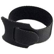 Хомуты-липучки 125x11 мм, на основе ленты Velcro, CABLEXPERT, черные (12 шт.), VT-125x11BK (арт. 514218)