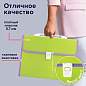 Папка-портфель пластиковая BRAUBERG "JOY", А4 (330х245х35 мм), 13 отделений, с окантовкой, салатовая, 227974 (арт. 227974)