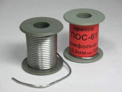 Припой с каниф.ПОС-61 d=2мм 100г (арт. 11365)