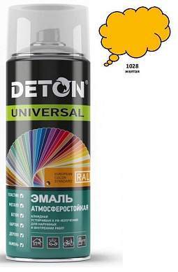Эмаль аэрозоль 520мл алкид атмосферост. RAL1028 ЖЕЛТАЯ арт.DTN-A46792 Deton Universal (арт. 717302)
