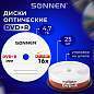 Диски DVD+R SONNEN, 4,7 Gb, 16x, Cake Box (упаковка на шпиле), КОМПЛЕКТ 25 шт., 513532 (арт. 513532)