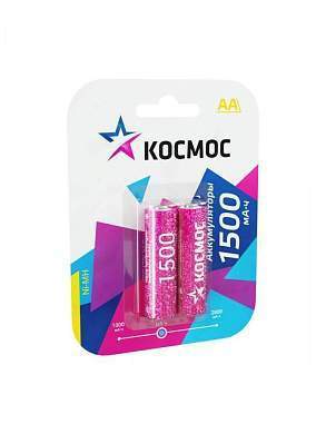 Аккумулятор Космос /R6 1500mAh Ni-MH BL2 (арт. 7351)
