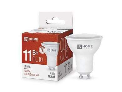 InHome VC JCDRC GU10 220V 11W(990lm) 4000К 4K 58x50 (без пульсации) 3489 (арт. 702861)