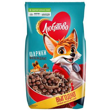 Шарики ЛЮБЯТОВО шоколадные, 500 г, 7200100000_336 (арт. 624849)