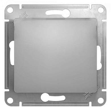 Schneider GLOSSA мех. роз. компьют. СУ 1 мест. алюминий (пласт. осн., RJ-45) GSL000381K (арт. 427986)