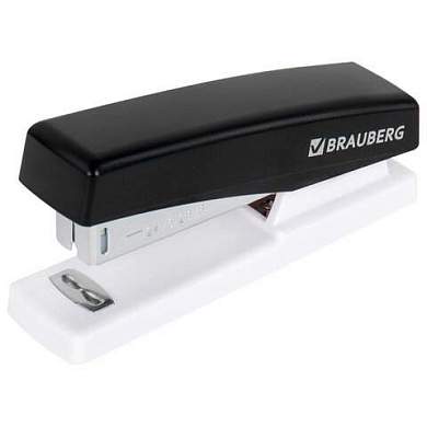 Степлер №24/6, 26/6 BRAUBERG "STYLE", до 25 листов, черный, 272747 (арт. 272747)
