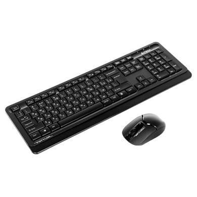 Набор беспроводной A4TECH Fstyler FG1010, USB, 104 клавиши, мышь 4 кнопки + 1 кнопка-колесо, черная, 1147570 (арт. 513930)