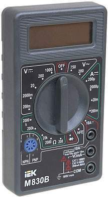 IEK Мультиметр цифровой  Universal M830B TMD-2B-830 (арт. 514540)