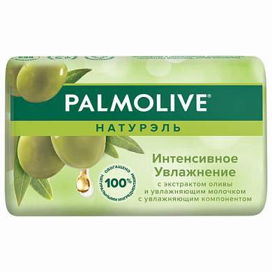 Мыло туалетное 90 г, PALMOLIVE НАТУРЭЛЬ "Олива и увлажняющее молочко", интенсивное увлажнение, 32766, 8693495032766 (арт. 609048)