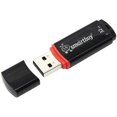 Память Smart Buy "Crown" 32GB, USB 2.0 Flash Drive, черный (арт. 244813)