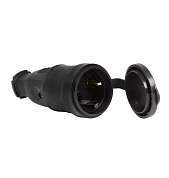 SmartBuy штепсель (разъем) с загл. каучук 2P+E 1x16А 220-240V IP44 SBE-16-S07-R (арт. 631033)