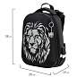 Ранец BRAUBERG SHINY, 2 отделения, с брелком, "Savage lion", светящийся рисунок, 38х28х14 см, 272039 (арт. 272039)