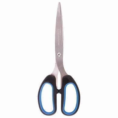 Ножницы BRAUBERG "Classic+", 205 мм, черно-синие, классической формы, резиновые вставки, 236449 (арт. 236449)