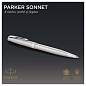 Ручка шариковая Parker "Sonnet Stainless Steel CT" черная, 1,0мм, поворот., подарочная упаковка (арт. 240063)