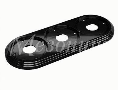 МЕЗОНИНЪ РЕТРО УСАДЬБА Рамка 3-местная ABS-пластик ЧЕРНЫЙ,  GE30703-05 (арт. 731268)