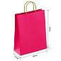 Крафт пакет бумажный Ruby red 26х15х35см с кручеными ручками, плотность 80гр/м2, моно, 112412 (арт. 701002)