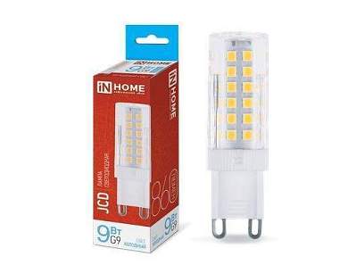 ASD/inHome VC JCD G9 220V 9W(860lm) 6500К 6K 62x16 (без пульсации) 6403 (арт. 817847)