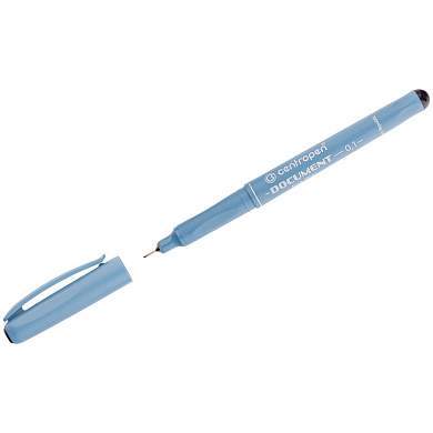 Ручка капиллярная Centropen "Document 2631" черная, 0,1мм (арт. 214332)