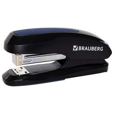Степлер №24/6, 26/6 BRAUBERG "Extra", до 30 листов, черно-синий, 229084 (арт. 229084)