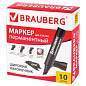Маркер перманентный BRAUBERG "JUMBO", ЧЕРНЫЙ, ШИРОКАЯ ЛИНИЯ ПИСЬМА, скошенный наконечник, 3-10 мм, 151224 (арт. 151224)