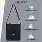 Сумка шоппер HEIKKI VELVET (ХЕЙКИ), вельвет, карманы, 35х32 см, черный, 272437 (арт. 272437)
