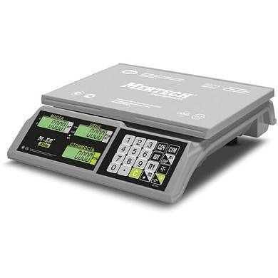 Весы торговые MERTECH M-ER 326AC-15.2 LCD (0,04-15 кг), дискретность 5 г, платформа 325x230 мм, без стойки, 3040 (арт. 290776)