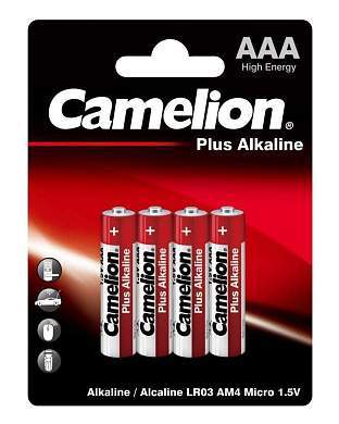 Элемент питания Camelion Plus Alkaline Lr03/286 Bl4 (арт. 112642)