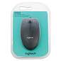 Мышь проводная LOGITECH M100, USB, 2 кнопки + 1 колесо-кнопка, оптическая, черно-серая (арт. 511454)