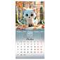 Календарь настенный перекидной 2027 г., BRAUBERG, 12 листов, 21,4х42,8 см, МИНИ, "Magic animals", 118431 (арт. 118431)