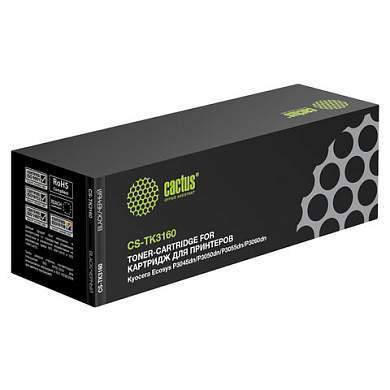 Тонер-картридж CACTUS (CS-TK3160) для KYOCERA Ecosys P3045dn/3050dn/3055dn/3060dn, ресурс 12500 стр. (арт. 362967)