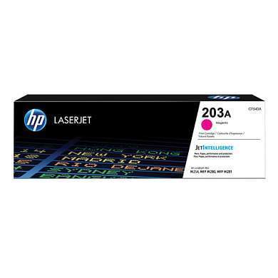 Картридж лазерный HP (CF543A) LaserJet Pro M254/M280/M281, №203A, пурпурный, оригинальный, ресурс 1300 страниц (арт. 362933)