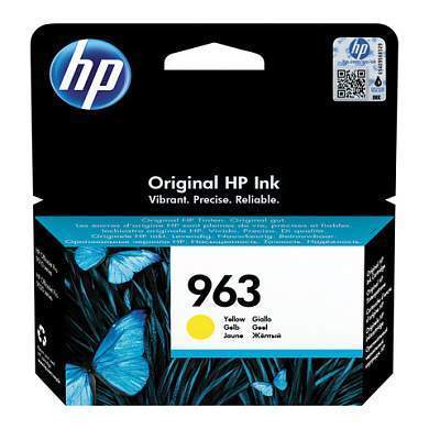 Картридж струйный HP (3JA25AE) для HP OfficeJet Pro 9010/9013/9020/9023, №963 желтый, ресурс 700 страниц (арт. 363479)