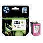 Картридж струйный HP (3YM63AE) DJ 2320/2720/4120, №305XL, трехцветный, оригинальный, ресурс 200 страниц (арт. 363783)